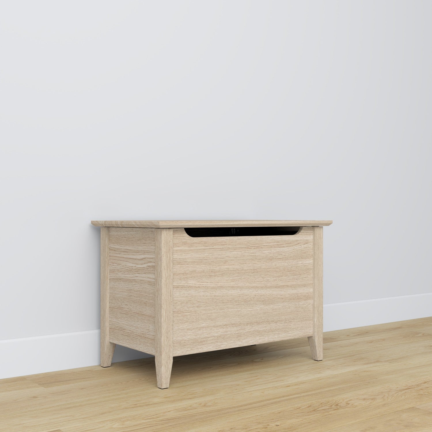 Oak chest Scandi oak bleached