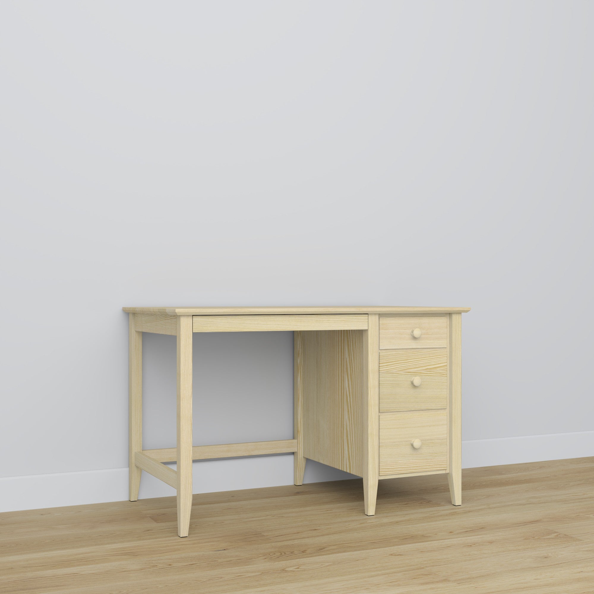 Pine desk 3S Scandi clear pine