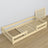 Wooden low bed N01 clear pine