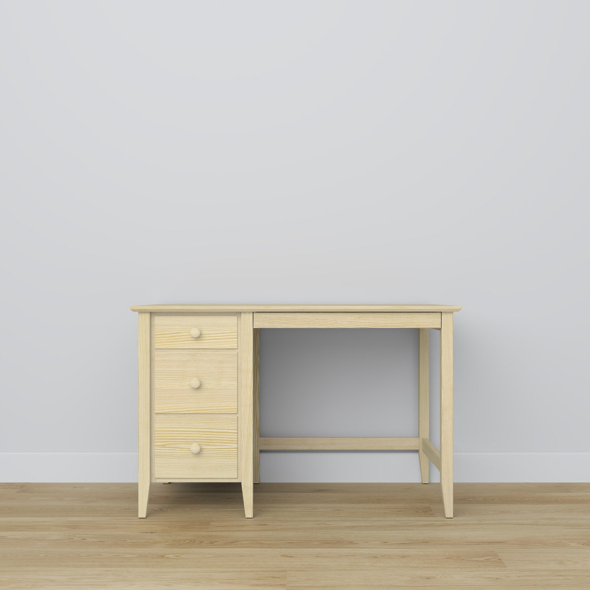 Pine desk 3S Scandi clear pine