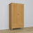 Pine wardrobe 2D1S Scandi natural pine