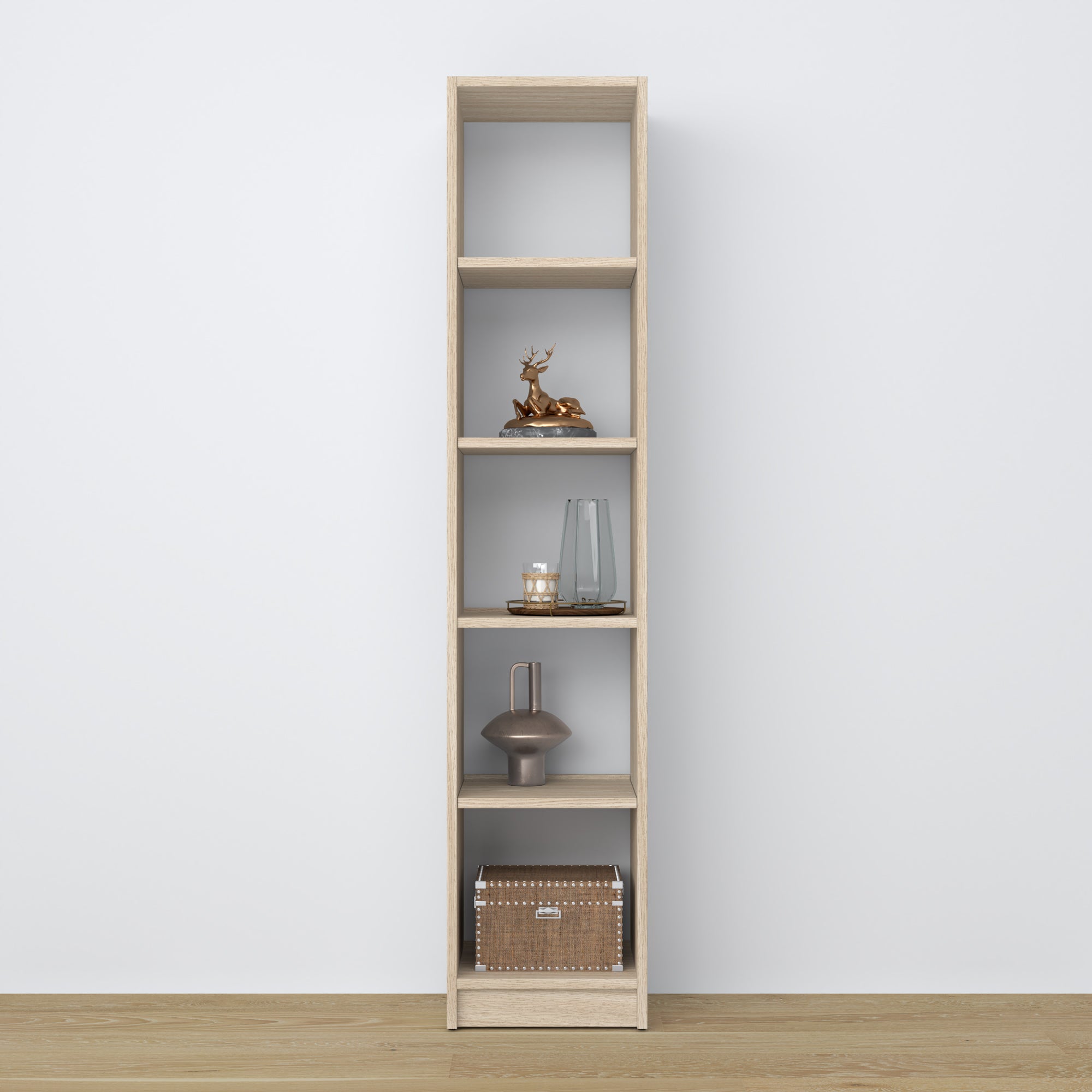 Oak shelf N01 oak bleached