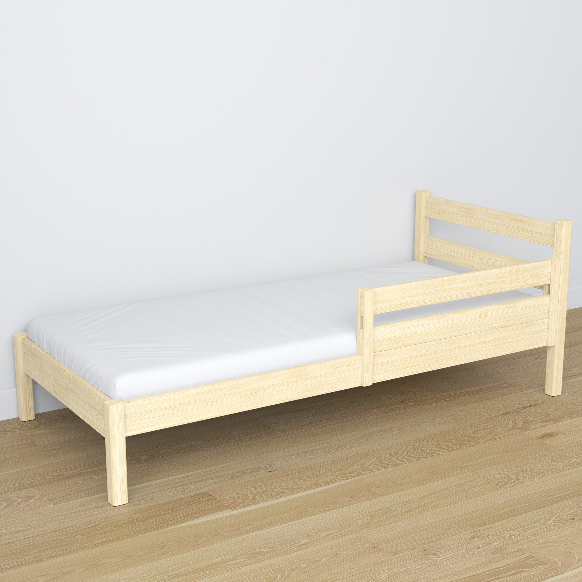 Bed fall protection | clear pine