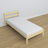 Łóżko pojedyncze N01 sosna bezbarwna – dodatkowy widok, trwała jakość Nizio Home
