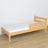 Bed fall protection | natural pine