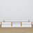 Wooden low bed N01 white / oak