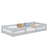 Wooden low bed N01 grey