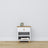 Wooden bedside table 1S N02 Scandi white / natural oak