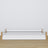 Wooden low bed N01 white / oak