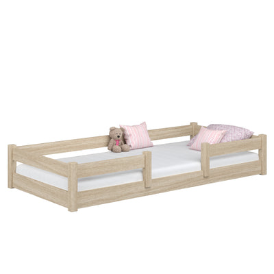Oak low bed N01 oak bleached