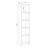 Wooden shelf N01 white