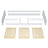 Wooden low bed N01 black / oak