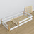 Wooden low bed N02 white / oak