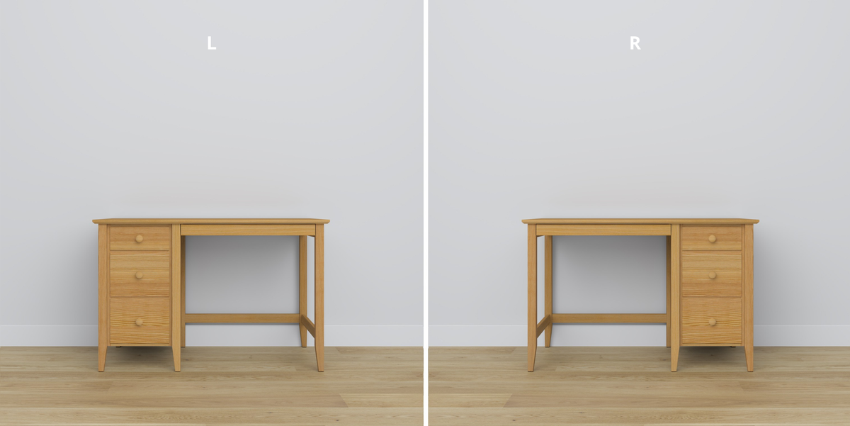 Pine desk 3S Scandi natural pine